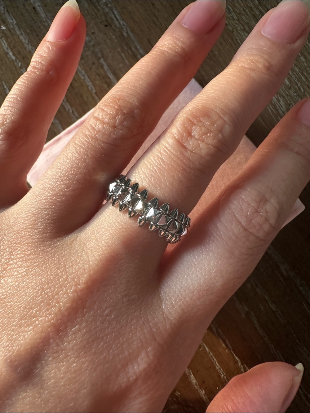 Silver Spike clash Ring